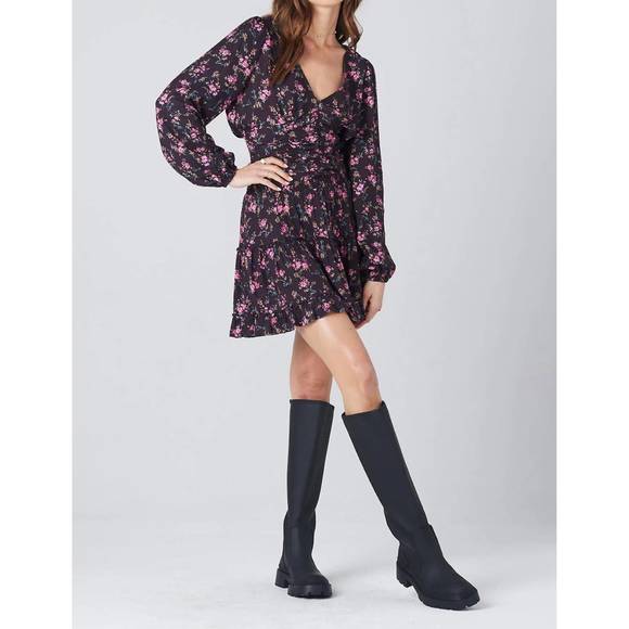 NEW SALTWATER LUXE clemente top in black/pink - Picture 3 of 3